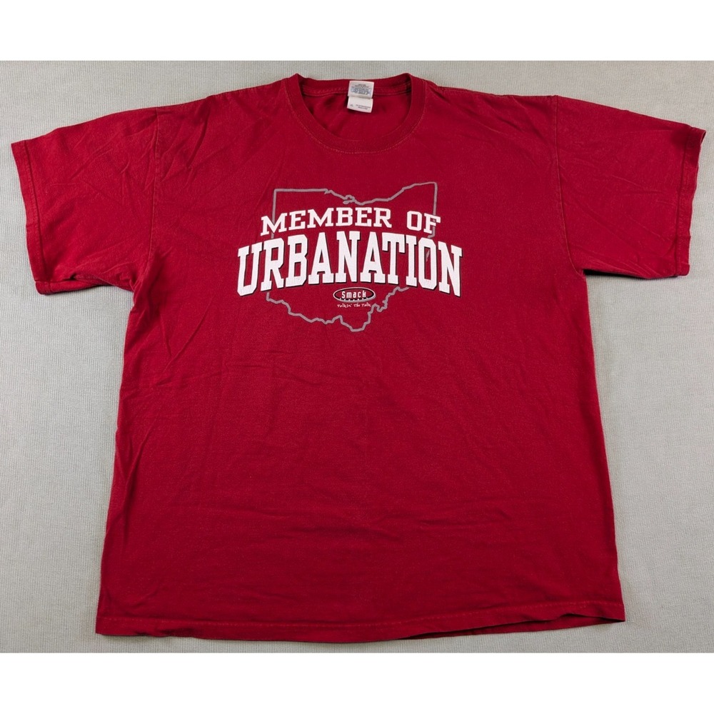 Ohio State Buckeyes Shirt Mens XL Red Football Urban Meyer Short Sleeve OSU